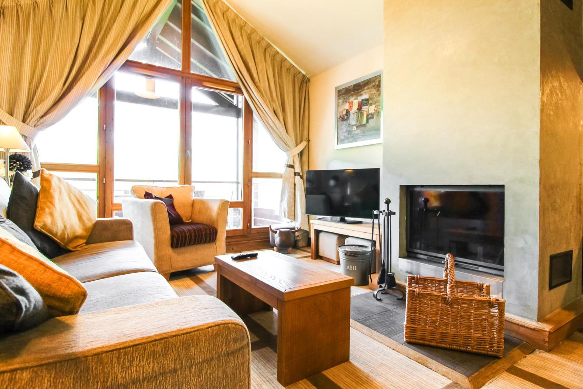 Exceptional 3 Bed Penthouse With Fireplace And Stunning Views Flaine Eksteriør billede