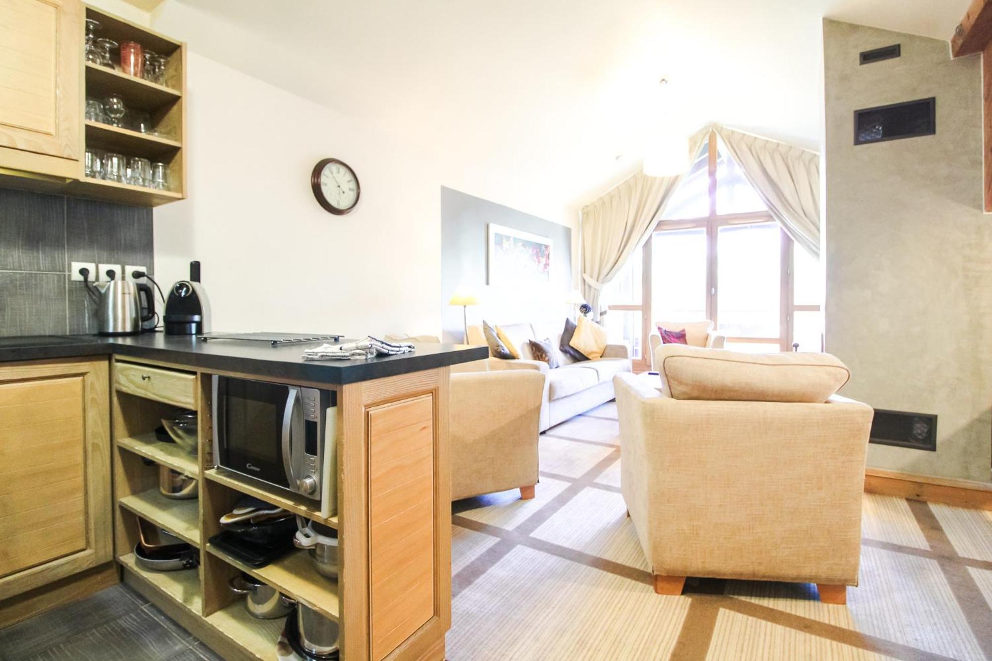 Exceptional 3 Bed Penthouse With Fireplace And Stunning Views Flaine Eksteriør billede