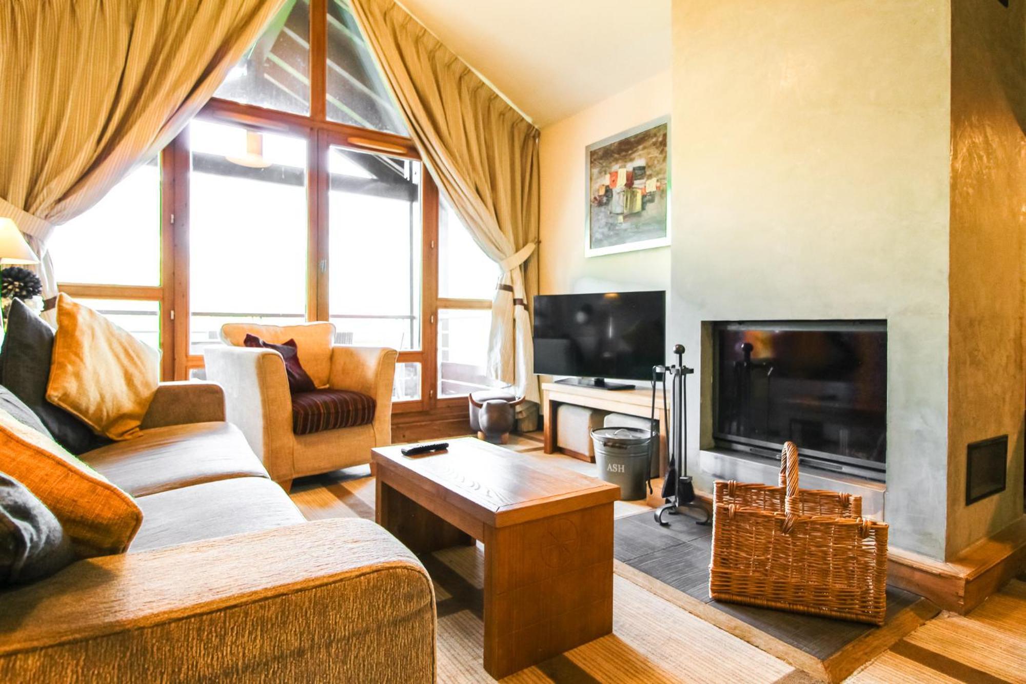 Exceptional 3 Bed Penthouse With Fireplace And Stunning Views Flaine Eksteriør billede