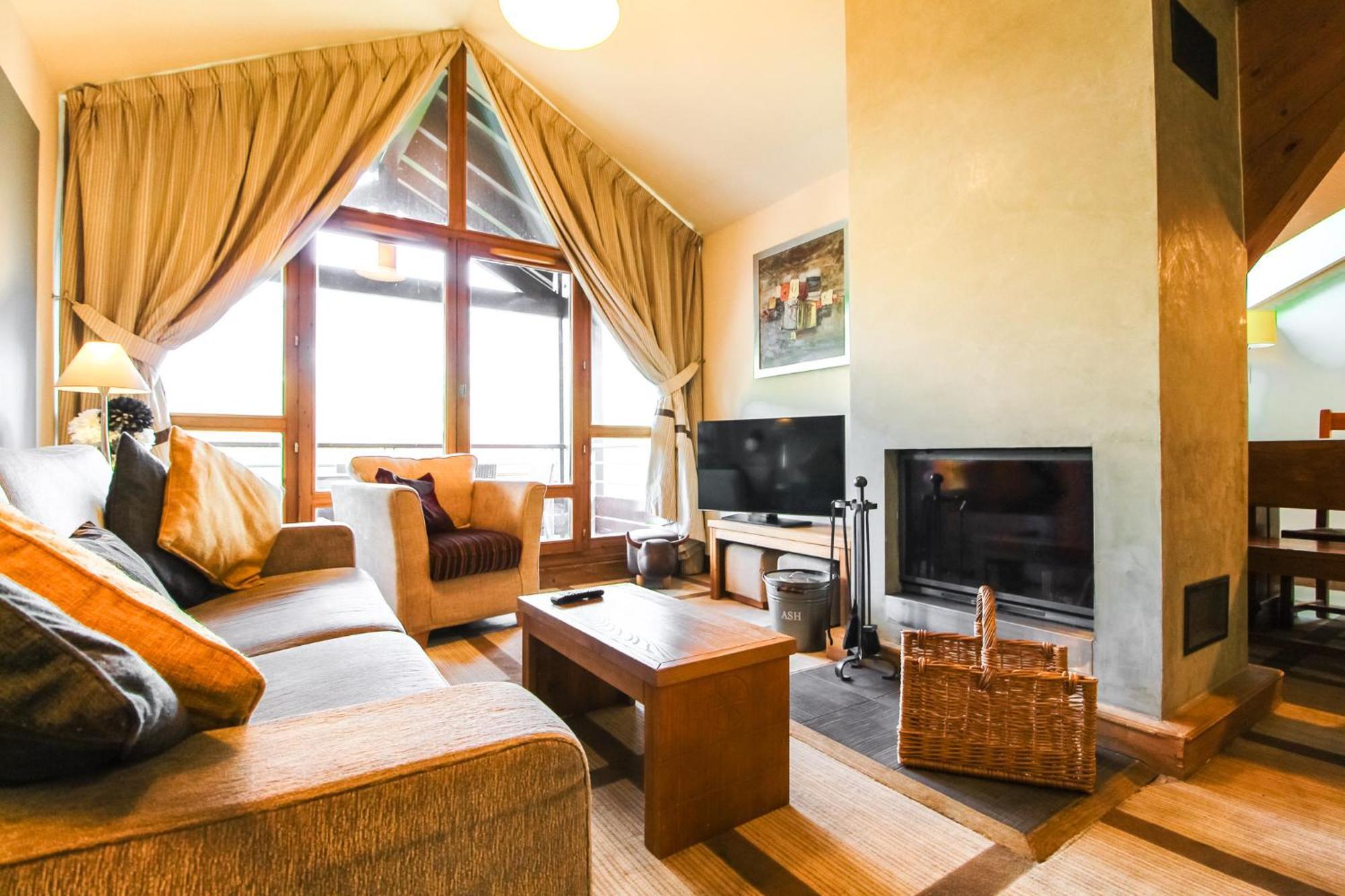 Exceptional 3 Bed Penthouse With Fireplace And Stunning Views Flaine Eksteriør billede