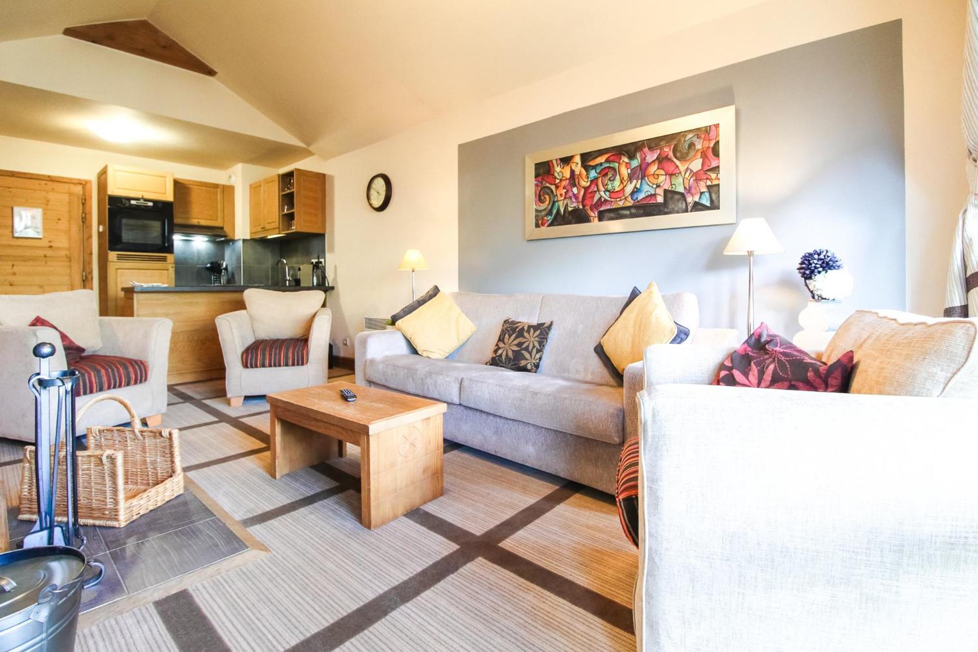 Exceptional 3 Bed Penthouse With Fireplace And Stunning Views Flaine Eksteriør billede