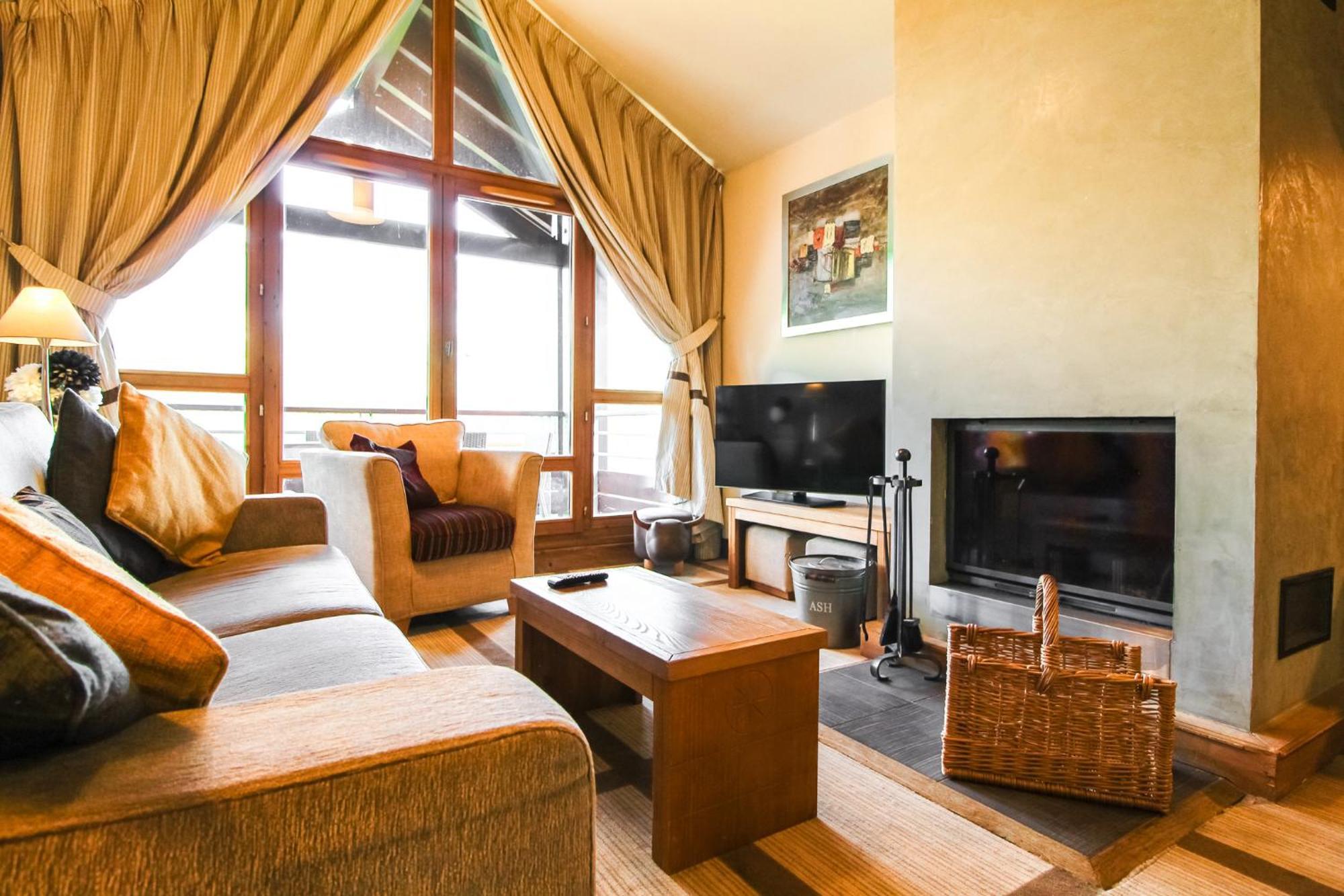 Exceptional 3 Bed Penthouse With Fireplace And Stunning Views Flaine Eksteriør billede