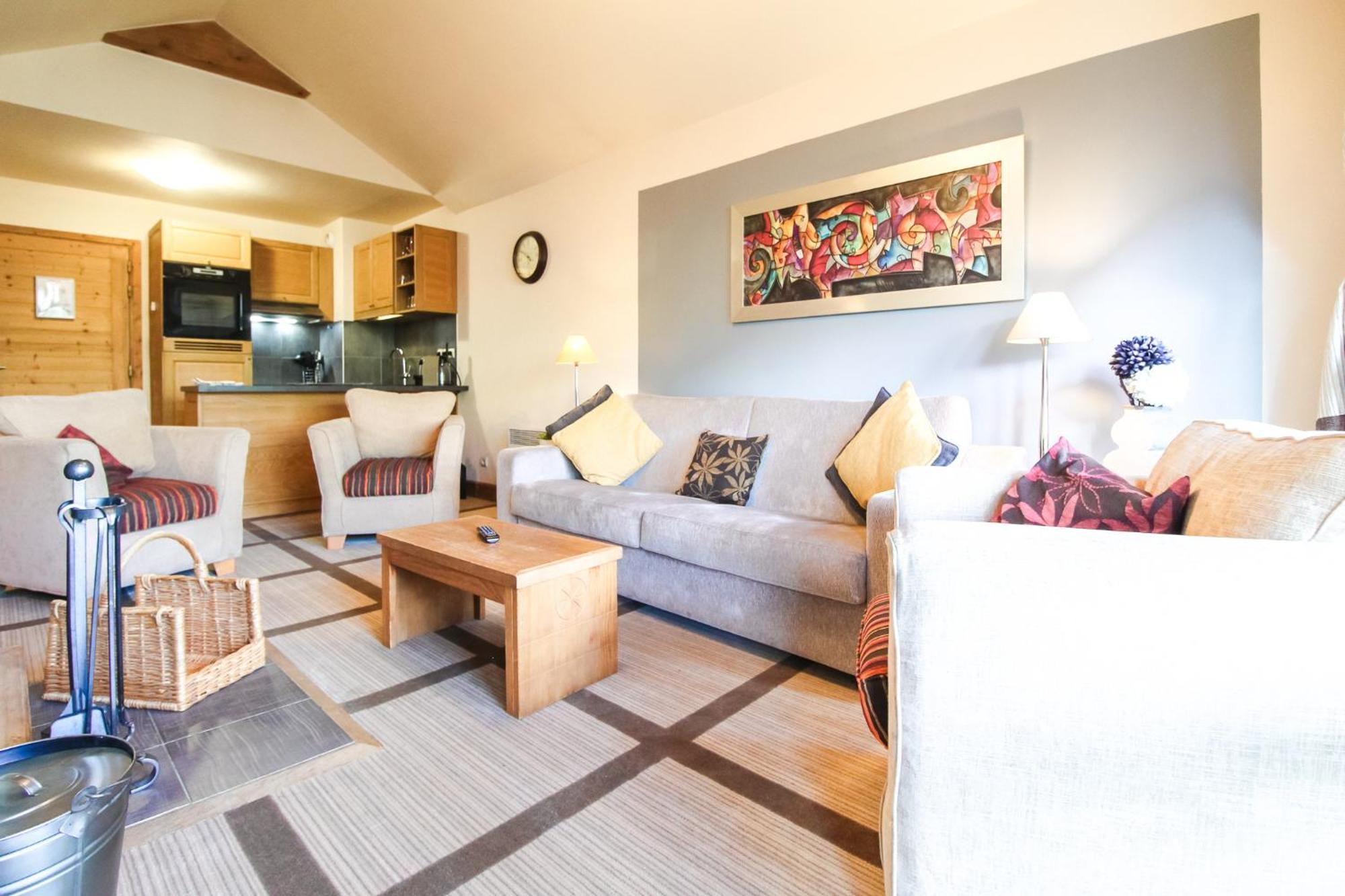 Exceptional 3 Bed Penthouse With Fireplace And Stunning Views Flaine Eksteriør billede